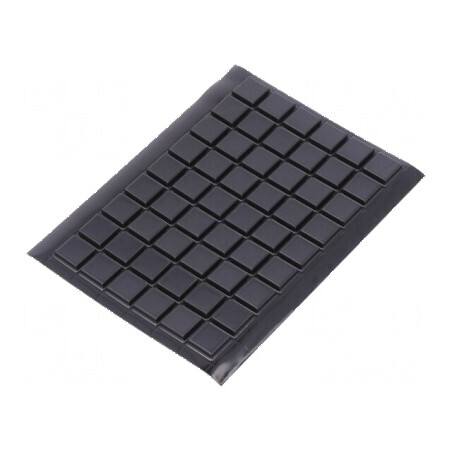 Picioruş autoadeziv negru 2,5mm poliuretan Bumpon | Electronic-mag.ro | Componente Electronice