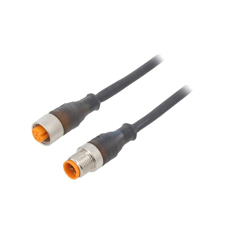Cablu de conectare PIN 5 5m mufă 50VAC 4A IP67 | Electronic-mag.ro | Componente Electronice