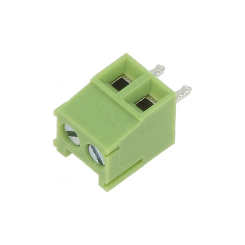 Regletă de conexiuni PCB unghi 90° 3,5mm 2 piste verde | Electronic-mag.ro | Componente Electronice Regletă de conexiuni PCB unghi 90° 3,5mm 2 piste verde | Electronic-mag.ro | Componente Electronice