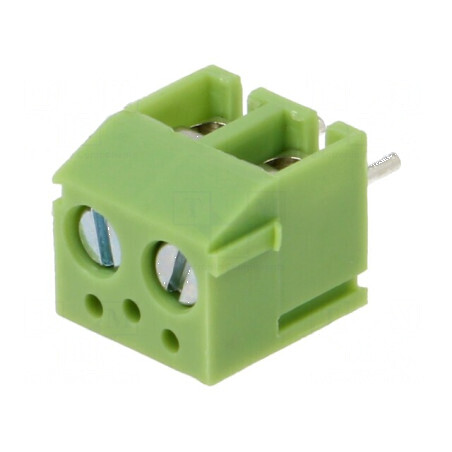 Regletă de conexiuni PCB 90° 3,81mm 2 piste | Electronic-mag.ro | Componente Electronice
