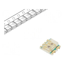 LED SMD galben/galben verde 1,6x1,5mm 20mA 60/60mW | Electronic-mag.ro | Componente Electronice