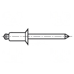 Diblu aluminiu 2,4mm x 6mm demontabil | Electronic-mag.ro | Componente Electronice
