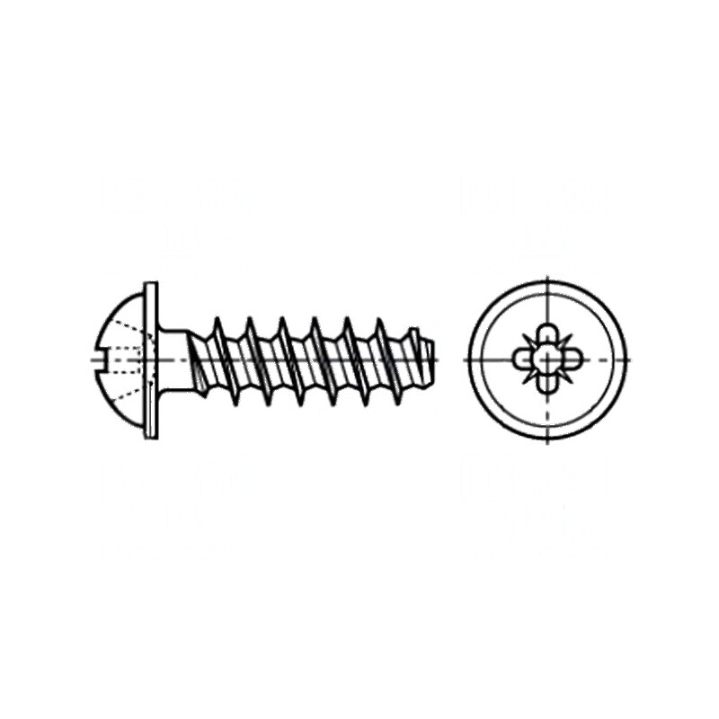 Şurub pentru plastic 3,5x10 Cap buton Pozidriv PZ2 oţel călit | Electronic-mag.ro | Componente Electronice Şurub pentru plastic 3,5x10 Cap buton Pozidriv PZ2 oţel călit | Electronic-mag.ro | Componente Electronice