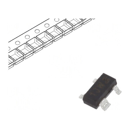 Tranzistor NPN bipolar 30V 0,1A 250mW SOT143B bază comună x2 | Electronic-mag.ro | Componente Electronice
