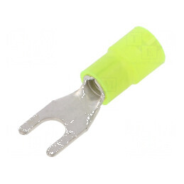 Furcă M5 Ø5,2mm 4÷6mm² crimpat pe cablu izolată cupru | Electronic-mag.ro | Componente Electronice