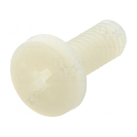 Şurub M4x10 Cap Rotund Pozidriv 1mm Poliamidă | Electronic-mag.ro | Componente Electronice