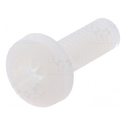 Şurub M4x12 Cap Rotund Pozidriv 1mm Poliamidă | Electronic-mag.ro | Componente Electronice
