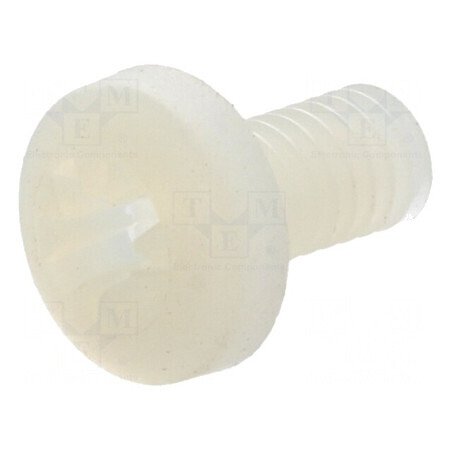 Şurub M4x8 Cap Rotund Pozidriv Poliamidă UL94V-2 | Electronic-mag.ro | Componente Electronice