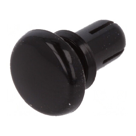 Diblu poliamidă neagră 6mm cu orificiu montare 4,1mm | Electronic-mag.ro | Componente Electronice