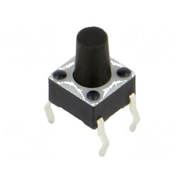 Microîntrerupător TACT SPST-NO 0,05A/24VDC THT 1,57N Poz: 2 | Electronic-mag.ro | Componente Electronice