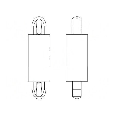 Distanțier PCB Poliamidă 66 6,4mm Clichet | Electronic-mag.ro | Componente Electronice