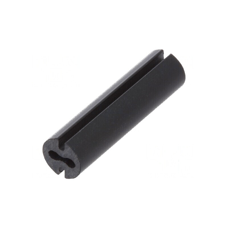 Bucșă de distanțare LED 4,8mm neagră pentru LED 3mm, lungime 18mm | Electronic-mag.ro | Componente Electronice