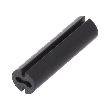 Bucșă de distanțare LED 4,8mm neagră pentru LED 3mm, lungime 18mm | Electronic-mag.ro | Componente Electronice