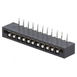 Conector FFC/FPC 90° 11 pini Non-ZIF THT cositorit | Electronic-mag.ro | Componente Electronice