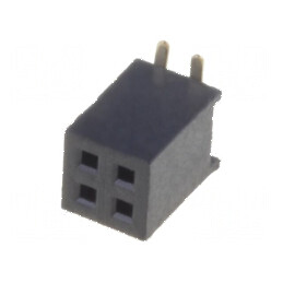 Conector şiruri pini soclu mamă 4 PIN 1,27mm SMT 2x2 | Electronic-mag.ro | Componente Electronice