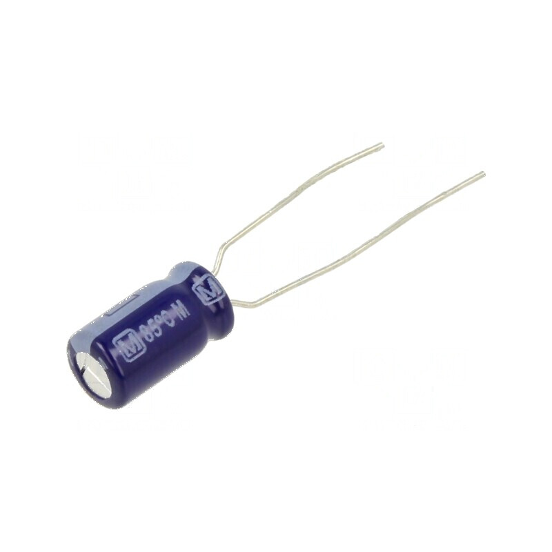 Condensator electrolitic THT 47uF 63V 6,3x11,2mm ±20% | Electronic-mag.ro | Componente Electronice