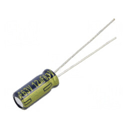 Condensator electrolitic low ESR 12uF 63VDC THT Ø5x11mm ±20% | Electronic-mag.ro | Componente Electronice