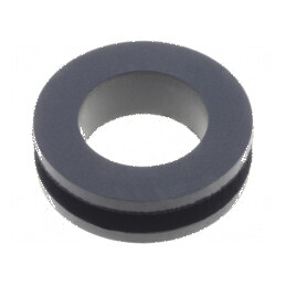 Manșon din gumă neagră Øorif montaj 17,5mm Øorif 14mm | Electronic-mag.ro | Componente Electronice