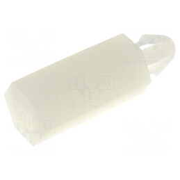 Distanțier PCB poliamidă 12mm naturală, Cheie 5,5mm | Electronic-mag.ro | Componente Electronice