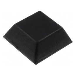 Picioruş autoadeziv negru din gumă, dimensiuni 20mm x 14mm x 7,6mm | Electronic-mag.ro | Componente Electronice