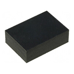 Picioruş autoadeziv negru 6,5mm x 20mm x 14mm | Electronic-mag.ro | Componente Electronice