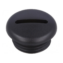 Capac de protecţie M16 1,5 poliamidă neagră 8mm | Electronic-mag.ro | Componente Electronice