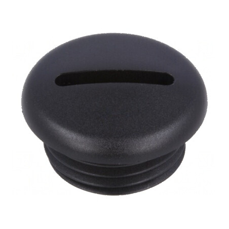 Capac de protecţie M16 1,5 poliamidă neagră 8mm | Electronic-mag.ro | Componente Electronice