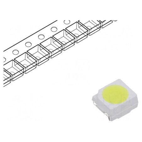 Banda LED SMD 3528 Albă 600mcd 120° 5mA 2,7÷3VDC 5m | Electronic-mag.ro | Componente Electronice