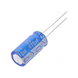 Condensator electrolitic THT 470uF 35V Ø10x20mm 5mm | Electronic-mag.ro | Componente Electronice
