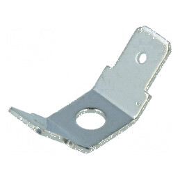 Terminal plat 6,3mm 0,8mm 2 x tată M4 dublă înşurubare alamă | Electronic-mag.ro | Componente Electronice