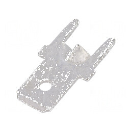 Terminal plat 4,8mm 0,5mm tată THT alamă cositorit drept | Electronic-mag.ro | Componente Electronice