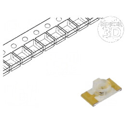 LED SMD 3216 Verde 55-100mcd 3,2x1,6x1,1mm 20mA 570nm | Electronic-mag.ro | Componente Electronice