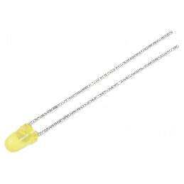LED 3mm galben 110-250mcd 60° convex | Electronic-mag.ro | Componente Electronice