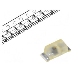 LED SMD 0603 ambră 90-180mcd 1,7x0,8x0,65mm 160° 20mA | Electronic-mag.ro | Componente Electronice