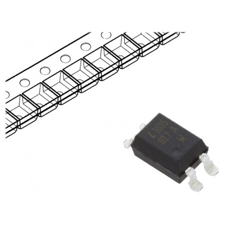 Optocuplor SMD 1 Canal, 5kV Izolație, 35V Uce, Tranzistori | Electronic-mag.ro | Componente Electronice