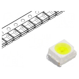 Banda LED SMD 3528 alb rece 20m 710÷1800mcd 120° lentilă galbenă | Electronic-mag.ro | Componente Electronice