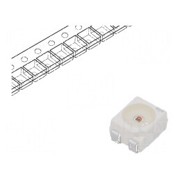 LED SMD PLCC4 galben 1400-2800mcd 3,4x3x2,1mm 120° 50mA | Electronic-mag.ro | Componente Electronice