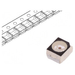 LED SMD 3528 Galben PLCC2 1208-2415mlm 30mA 120° | Electronic-mag.ro | Componente Electronice