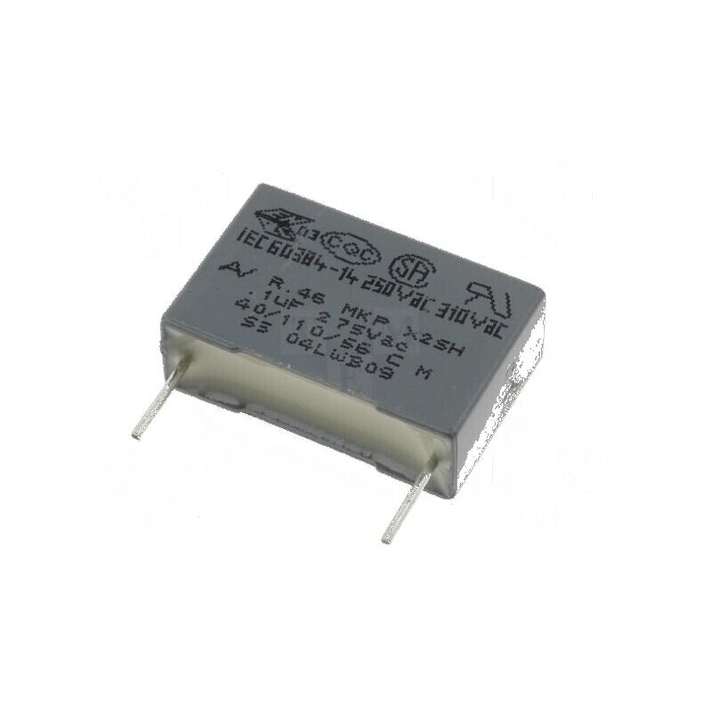 Condensator polipropilenă X2 R46 100nF 18x5x11mm THT ±20% | Electronic-mag.ro | Componente Electronice Condensator polipropilenă X2 R46 100nF 18x5x11mm THT ±20% | Electronic-mag.ro | Componente Electronice
