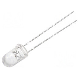 LED 5mm roșie 5800-8400mcd 30° convex | Electronic-mag.ro | Componente Electronice