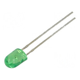 LED oval verde 5,1x4,3mm 2180÷3000mcd 100/40° 20mA | Electronic-mag.ro | Componente Electronice