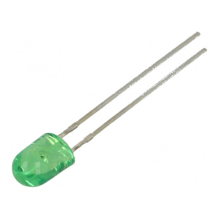 LED oval verde 5,1x4,3mm 2180÷3000mcd 100/40° 20mA | Electronic-mag.ro | Componente Electronice