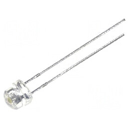 LED 4,8mm portocalie 1560-2180mcd 140° convex | Electronic-mag.ro | Componente Electronice