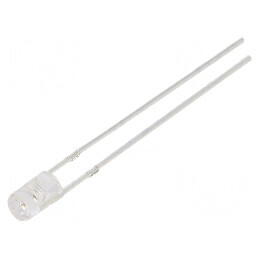 LED 3mm roșie 750-1120mcd 140° plat | Electronic-mag.ro | Componente Electronice