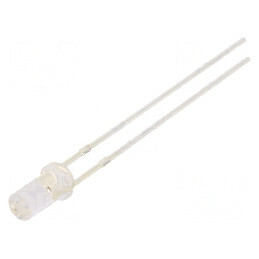LED 3mm roșie 750-1120mcd 50° plat | Electronic-mag.ro | Componente Electronice