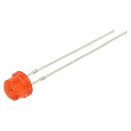 LED 4,8mm roșie 750-1560mcd 100° convex 130mW | Electronic-mag.ro | Componente Electronice