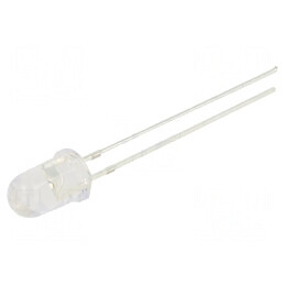 LED 5mm roșie 750-1120mcd 30° convex | Electronic-mag.ro | Componente Electronice
