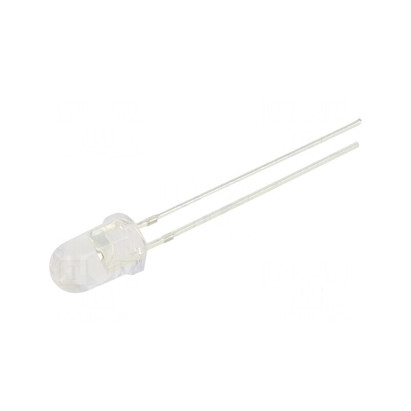 LED 5mm roșie 750-1120mcd 30° convex | Electronic-mag.ro | Componente Electronice