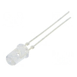 LED 5mm roșu 4200-6000mcd 30° convex | Electronic-mag.ro | Componente Electronice