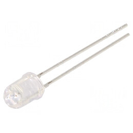 LED roșie 5,1mm 5800-7000mcd 30° convex 78mW | Electronic-mag.ro | Componente Electronice